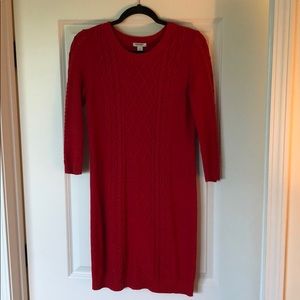 Red Sweater Dress